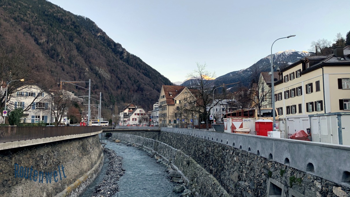 Fluss in Chur: Plessur