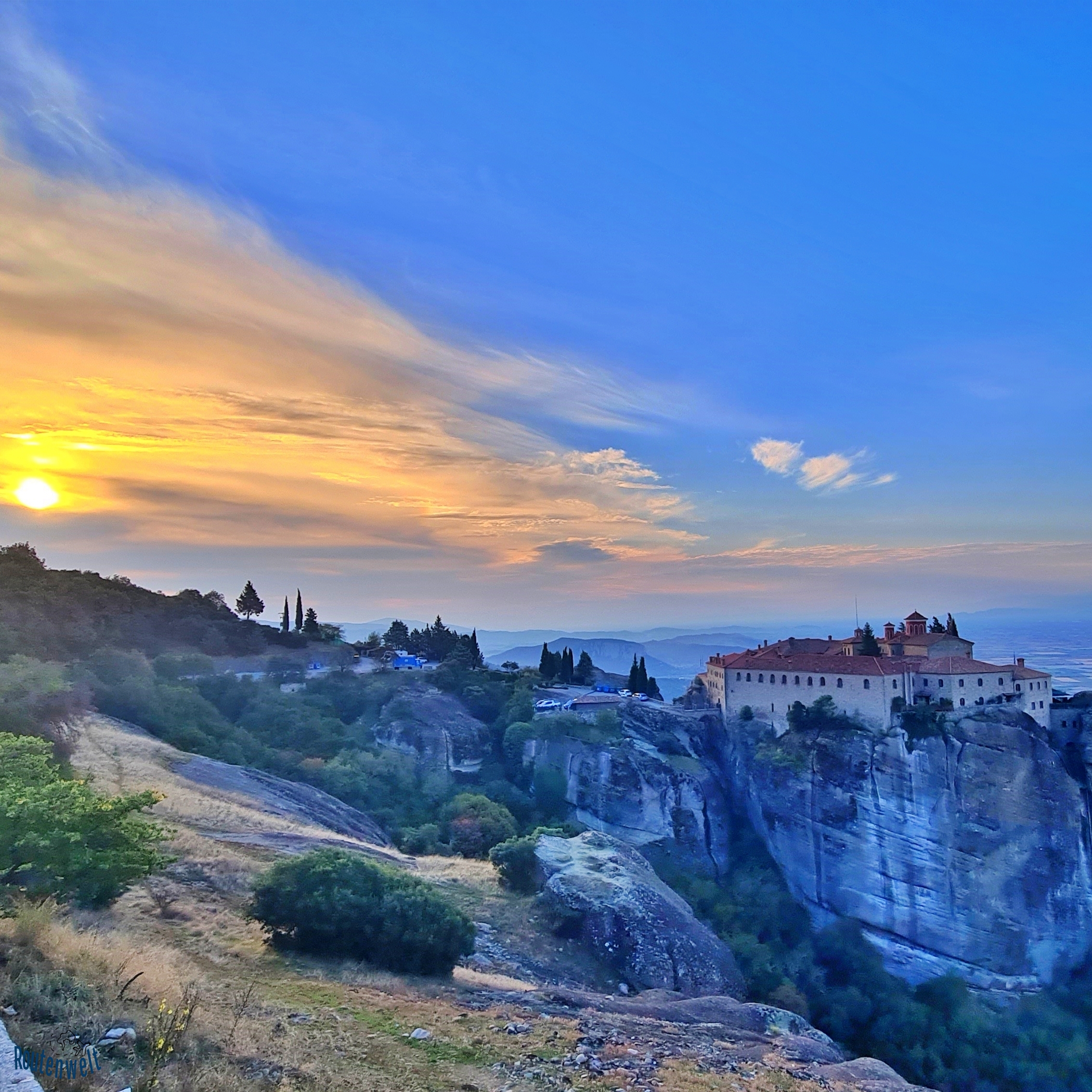 Meteora Agios Stefanos Sonnenaufgang