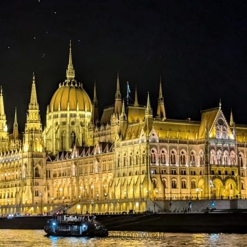 Beleuchtetes Parlament